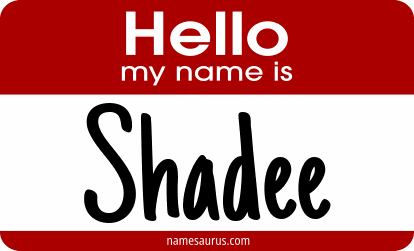 Hello my name is Shadee png download