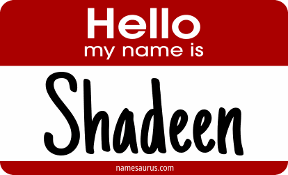 Hello my name is Shadeen png download