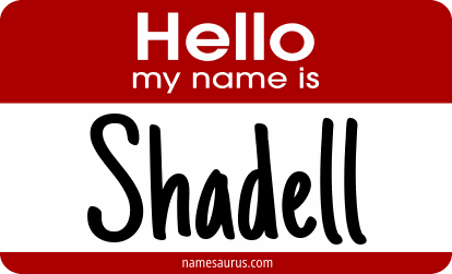 Hello my name is Shadell png download