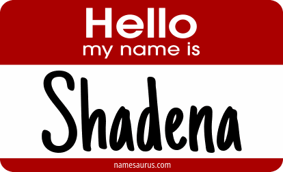 Hello my name is Shadena png download