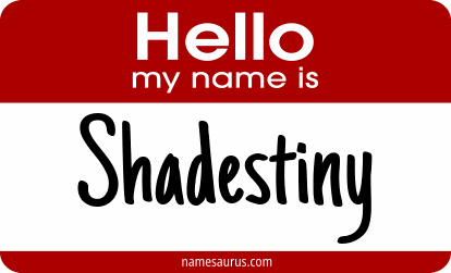 Hello my name is Shadestiny png download