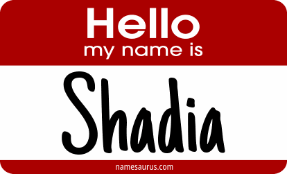 Hello my name is Shadia png download