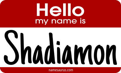 Hello my name is Shadiamon png download