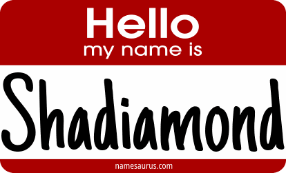 Hello my name is Shadiamond png download