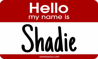 Hello my name is Shadie png download