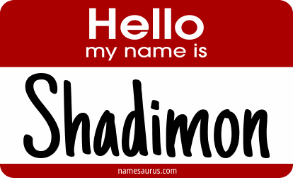 Hello my name is Shadimon png download