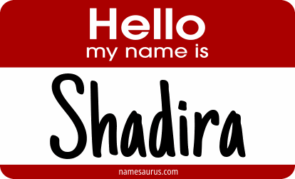 Hello my name is Shadira png download