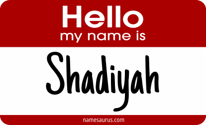 Hello my name is Shadiyah png download