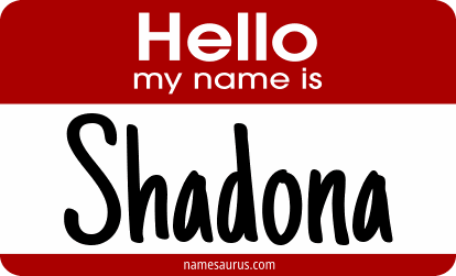 Hello my name is Shadona png download