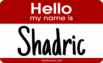 Hello my name is Shadric png download