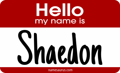 Hello my name is Shaedon png download