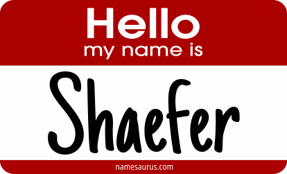 Hello my name is Shaefer png download