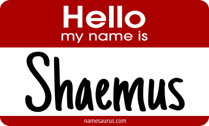 Hello my name is Shaemus png download