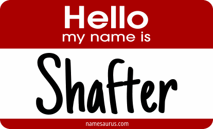 Hello my name is Shafter png download