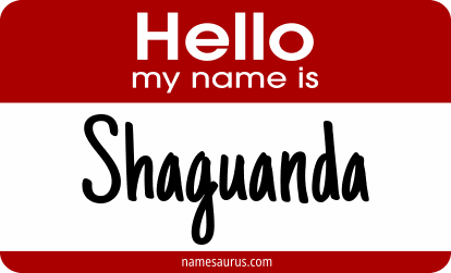 Hello my name is Shaguanda png download