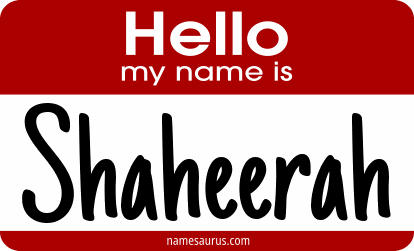 Hello my name is Shaheerah png download