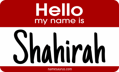 Hello my name is Shahirah png download