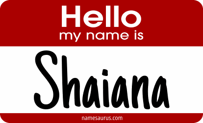 Hello my name is Shaiana png download