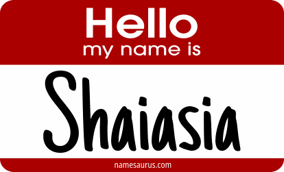 Hello my name is Shaiasia png download