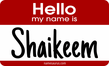 Hello my name is Shaikeem png download