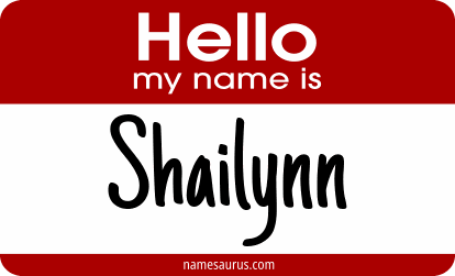 Hello my name is Shailynn png download