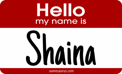 Hello my name is Shaina png download