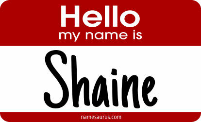 Hello my name is Shaine png download