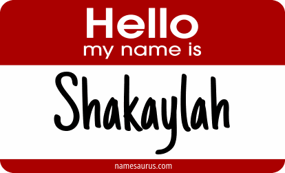 Hello my name is Shakaylah png download