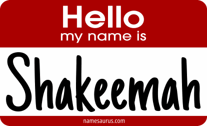 Hello my name is Shakeemah png download