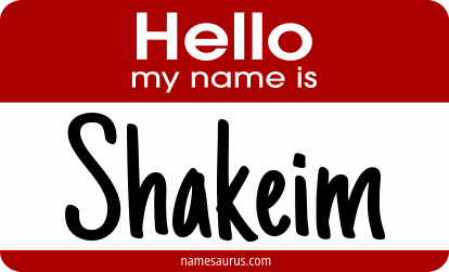 Hello my name is Shakeim png download