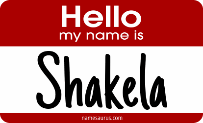 Hello my name is Shakela png download