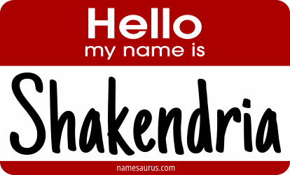 Hello my name is Shakendria png download