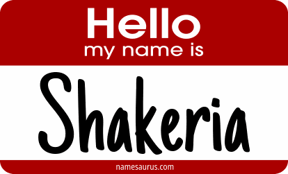 Hello my name is Shakeria png download