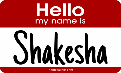 Hello my name is Shakesha png download