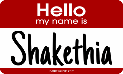 Hello my name is Shakethia png download