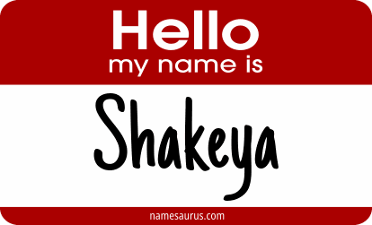 Hello my name is Shakeya png download
