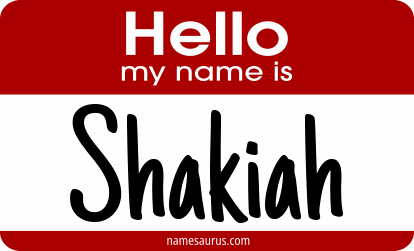 Hello my name is Shakiah png download