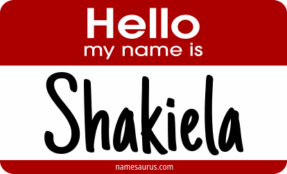 Hello my name is Shakiela png download