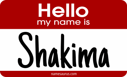 Hello my name is Shakima png download