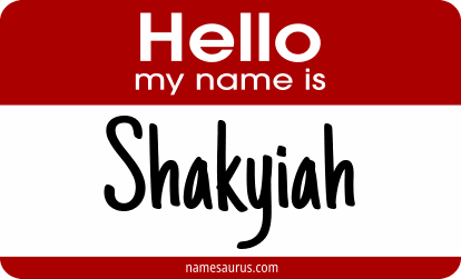 Hello my name is Shakyiah png download
