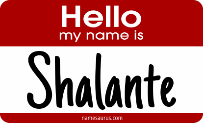 Hello my name is Shalante png download