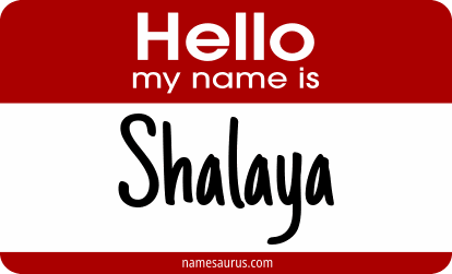 Hello my name is Shalaya png download