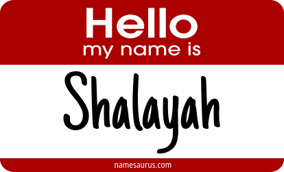 Hello my name is Shalayah png download
