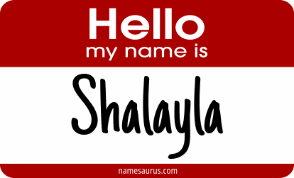 Hello my name is Shalayla png download