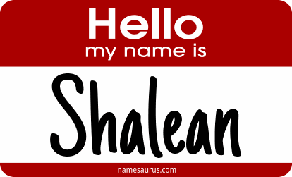 Hello my name is Shalean png download