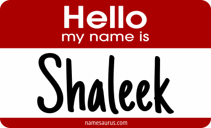 Hello my name is Shaleek png download
