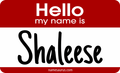 Hello my name is Shaleese png download