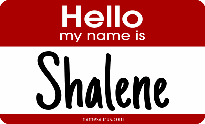Hello my name is Shalene png download