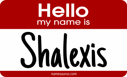 Hello my name is Shalexis png download