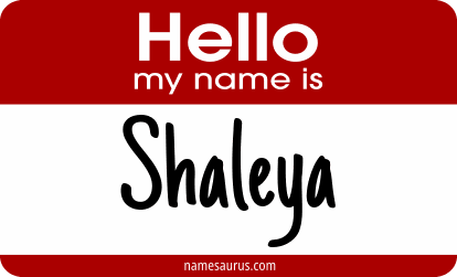 Hello my name is Shaleya png download